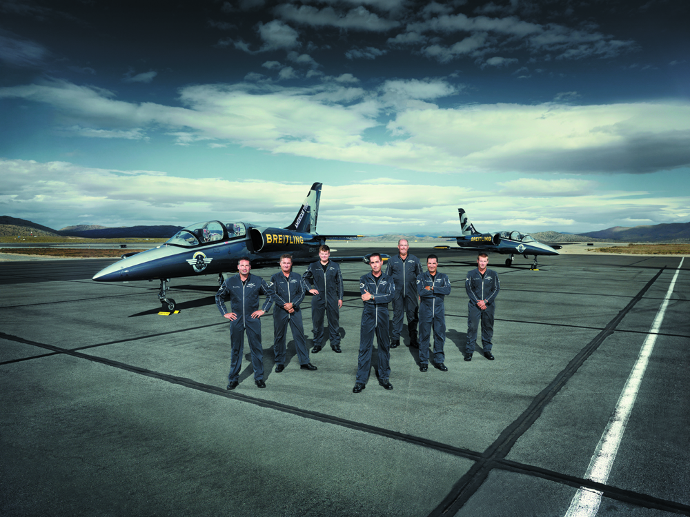 Mecánicos de la Breitling Jet Team. Foto: Breitling.