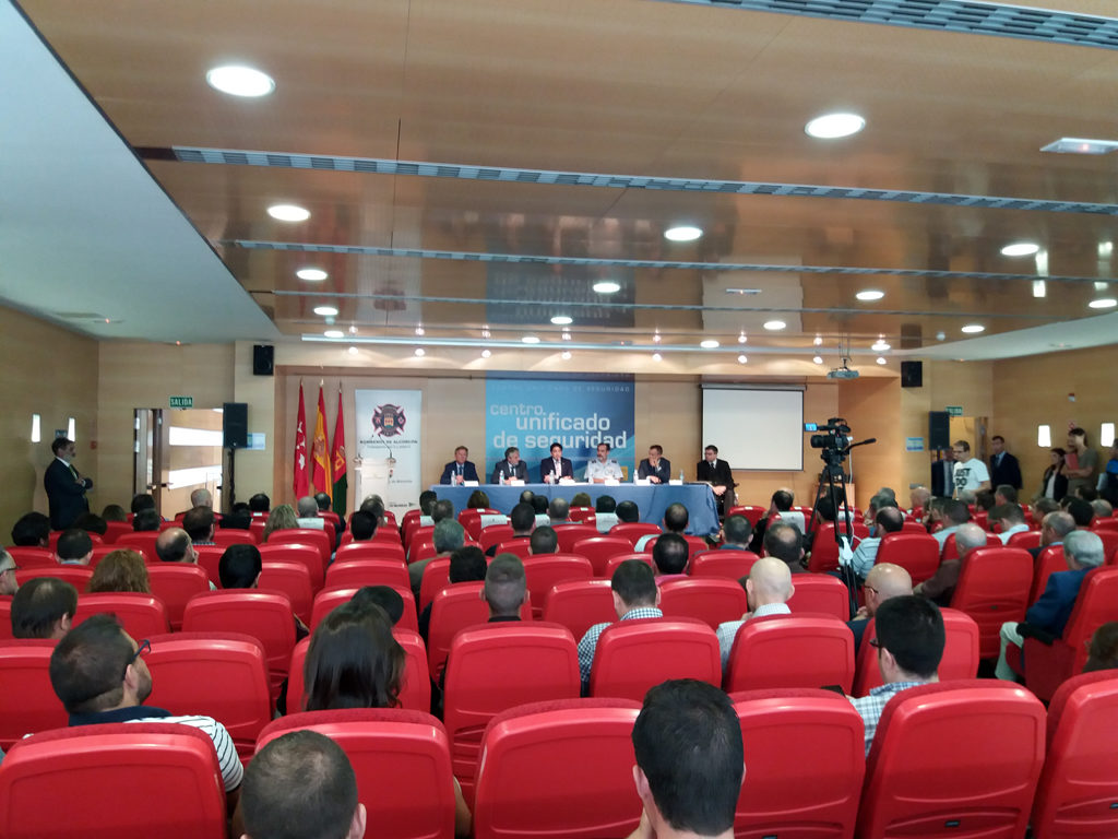 I Encuentro Nacional de Protección Civil y Drones, celebrado en el Centro Unificado de Seguridad de Alcorcón