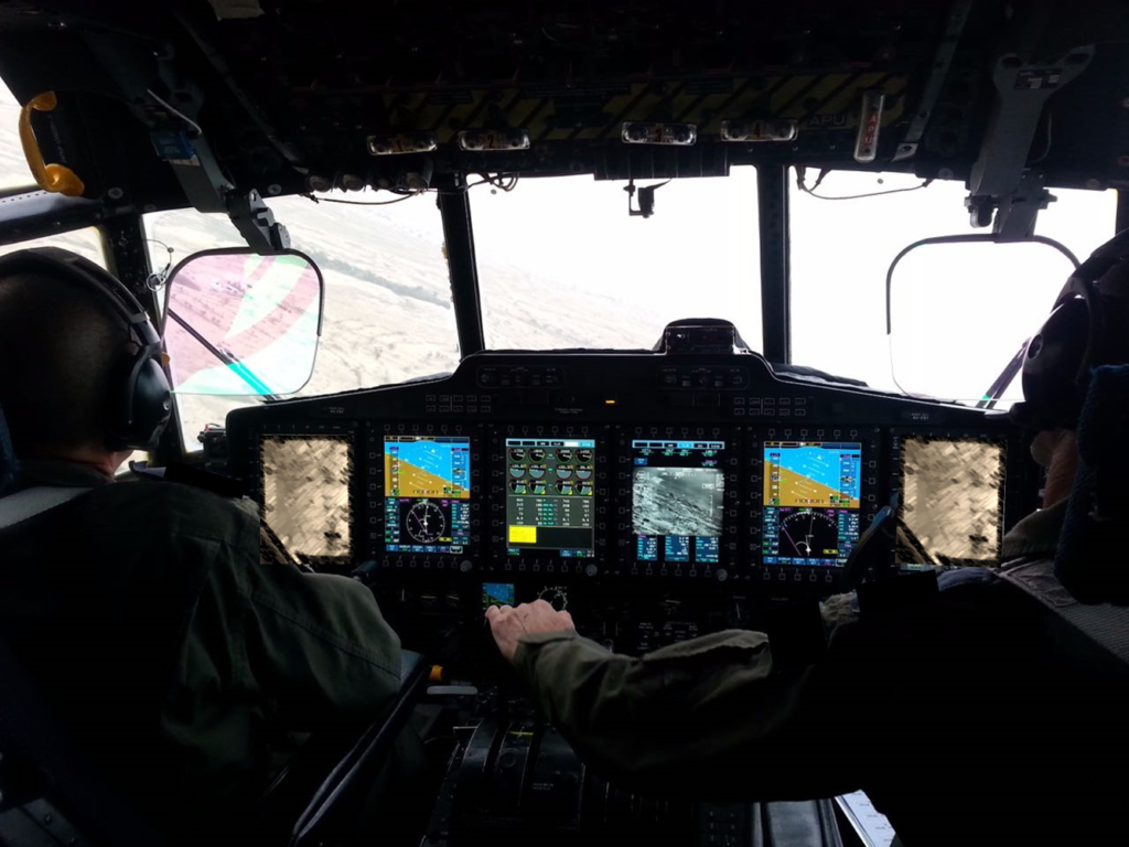 Illustration of Elbit Systems’ Terrain Following-Terrain Avoidance System onboard C-130 Aircraft