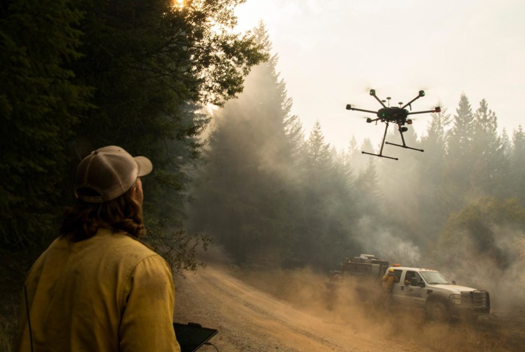 drones incendios forestales