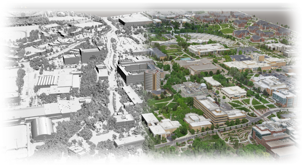 modelo 3D del campus de la BYU