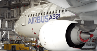 Airbus A321XLR sale del taller de pintura