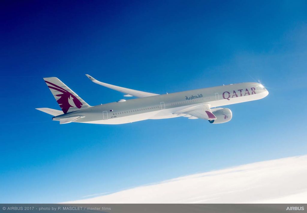 Qatar Airways para el cuarto A350