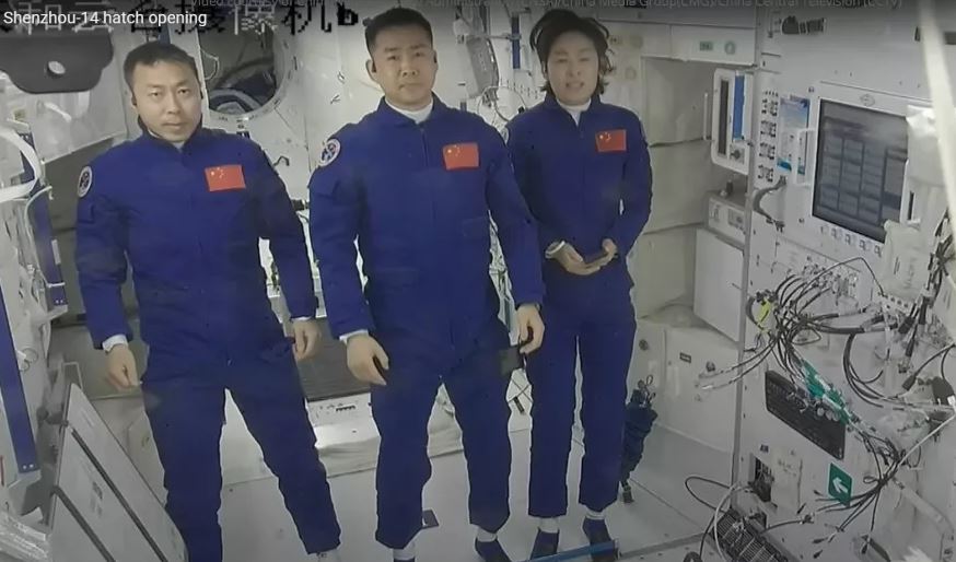 tripulación china del Shenzhou 14