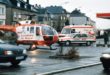 BO 105 del Luxembourg Air Rescue operando con el Servicio de Ayuda Médica Urgente estatal (SAMU)