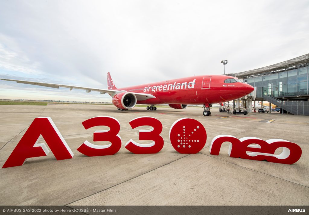 Air Greenland recibe un avión A330-800 