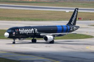 Teleport, recibe su primer A321P2F